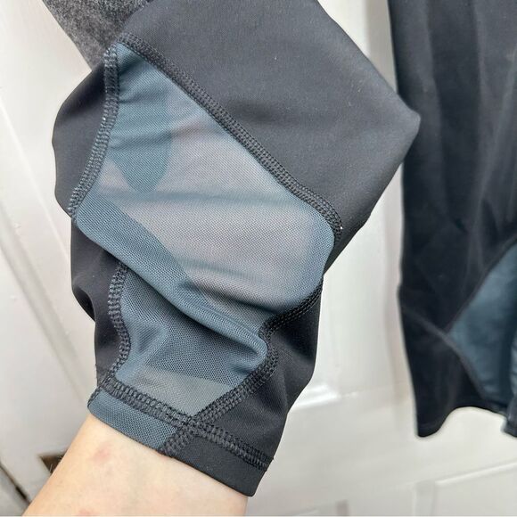 2 pair athletic leggings capris women's large 12 14. with side pockets and mesh - Picture 9 of 10